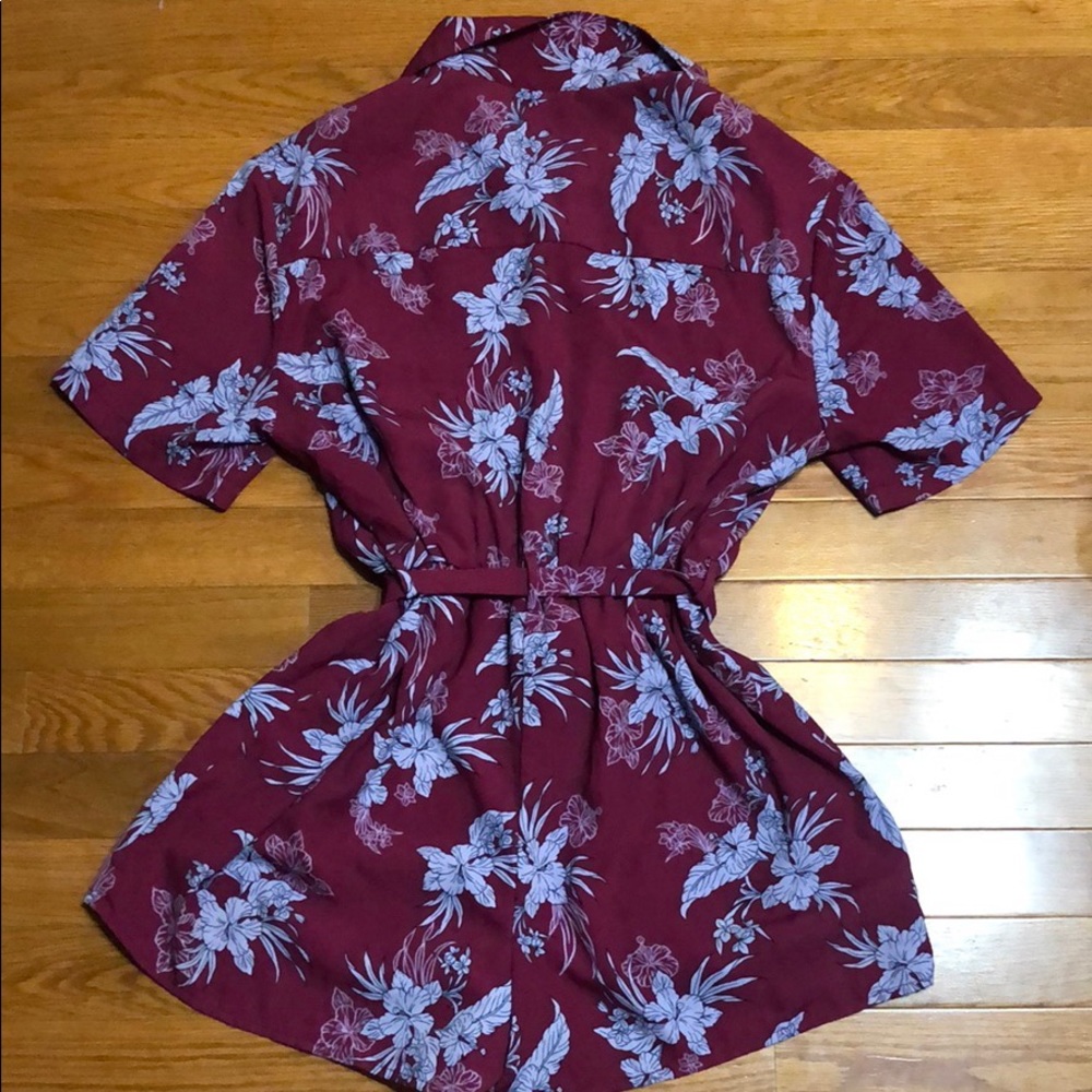 Kimchi Blue Belted Collared Romper - Picture 5 of 8